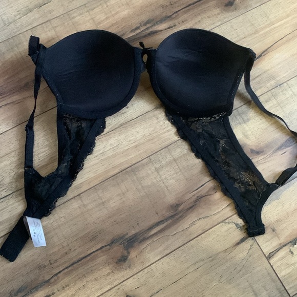 Victoria Secret black lace padded bra 36B - Picture 5 of 10